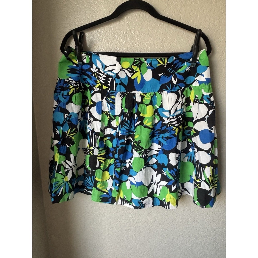 NWT KENNETH COLE TROPICAL FLORAL PRINT SKIRT MED 10 M - Picture 6 of 8